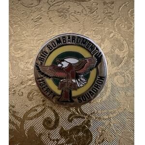 Vintage Vietnam Era 8th Bombardment Squadron Emblem USAF Logo Tie Tack Lapel Pin